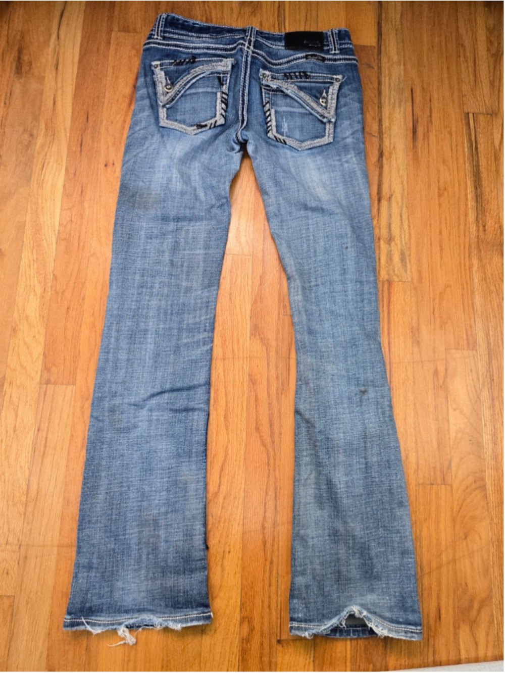 Women's Rock & Roll Cowgirl Boot Cut Jeans Size 29 Blue